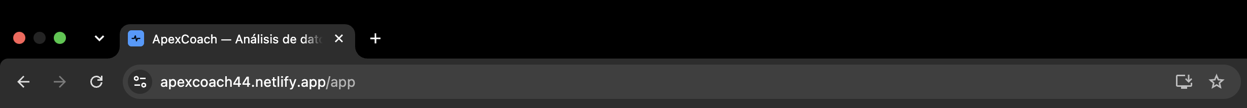 Barra de direcciones de Chrome con el ícono de instalación de la app junto a la estrella de favoritos
